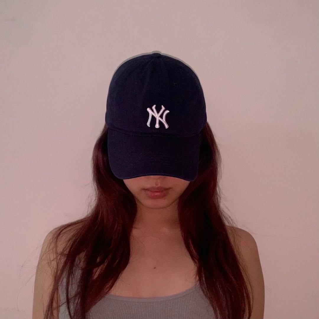 NY Big logo pink baseball cap/hat by MLB Korea, Women's Fashion, Watches &  Accessories, Hats & Beanies on Carousell