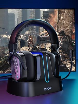 Mpow T1 Wireless High End Gaming Headset with Base Station