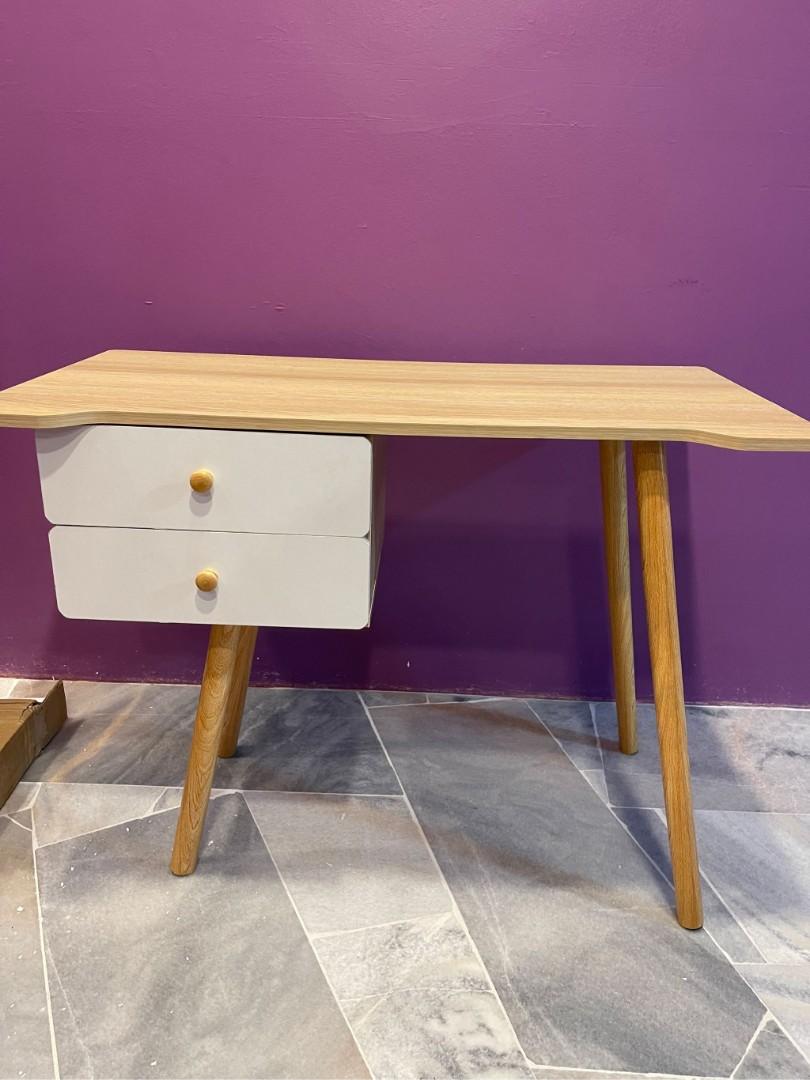 New Scandinavian Computer Table with Drawers White (Category: Tables & Sets) located in Manila. Submitted by affordshopz (Listing ID 1104413502, Image 2). Description: ✨100% Brand new and High quality! Sale Now 2999 before Easy to Assemble! *Simple and minimalist style Colour: Brown, White Material: Wood Dimensions (L x W x H): 100cm x 50cm x 72cm Weight: 13.2kg Self-installation needed A table that is fit into all the places like offices, home o