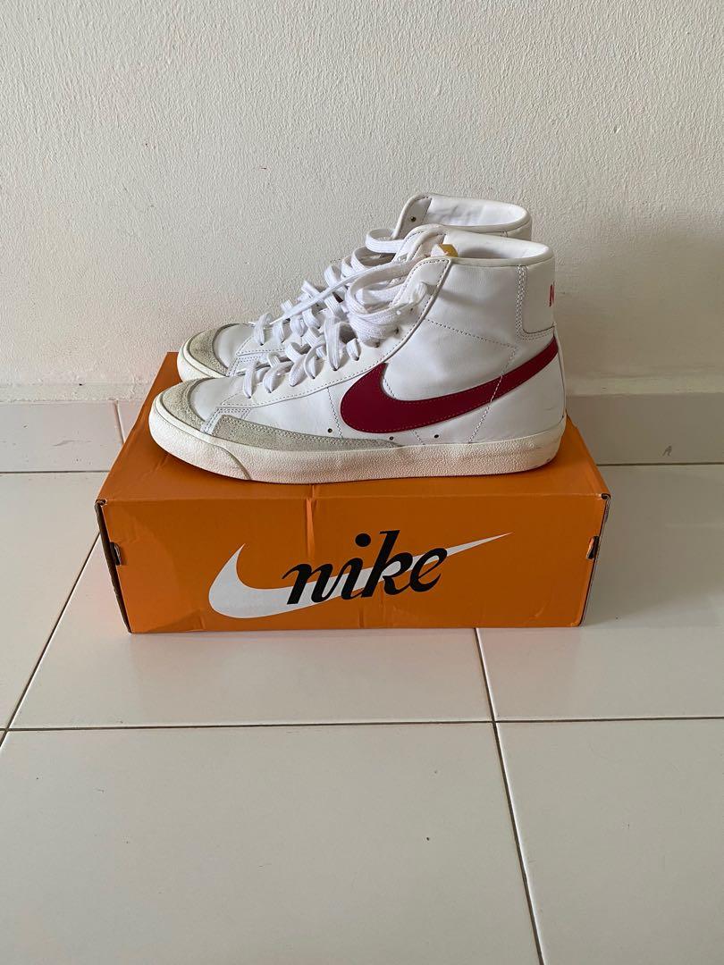 Nike Blazer Mid 77 Brick Red Men s Fashion Footwear Sneakers on Carousell