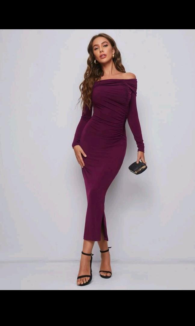 Eggplant sheath dress store