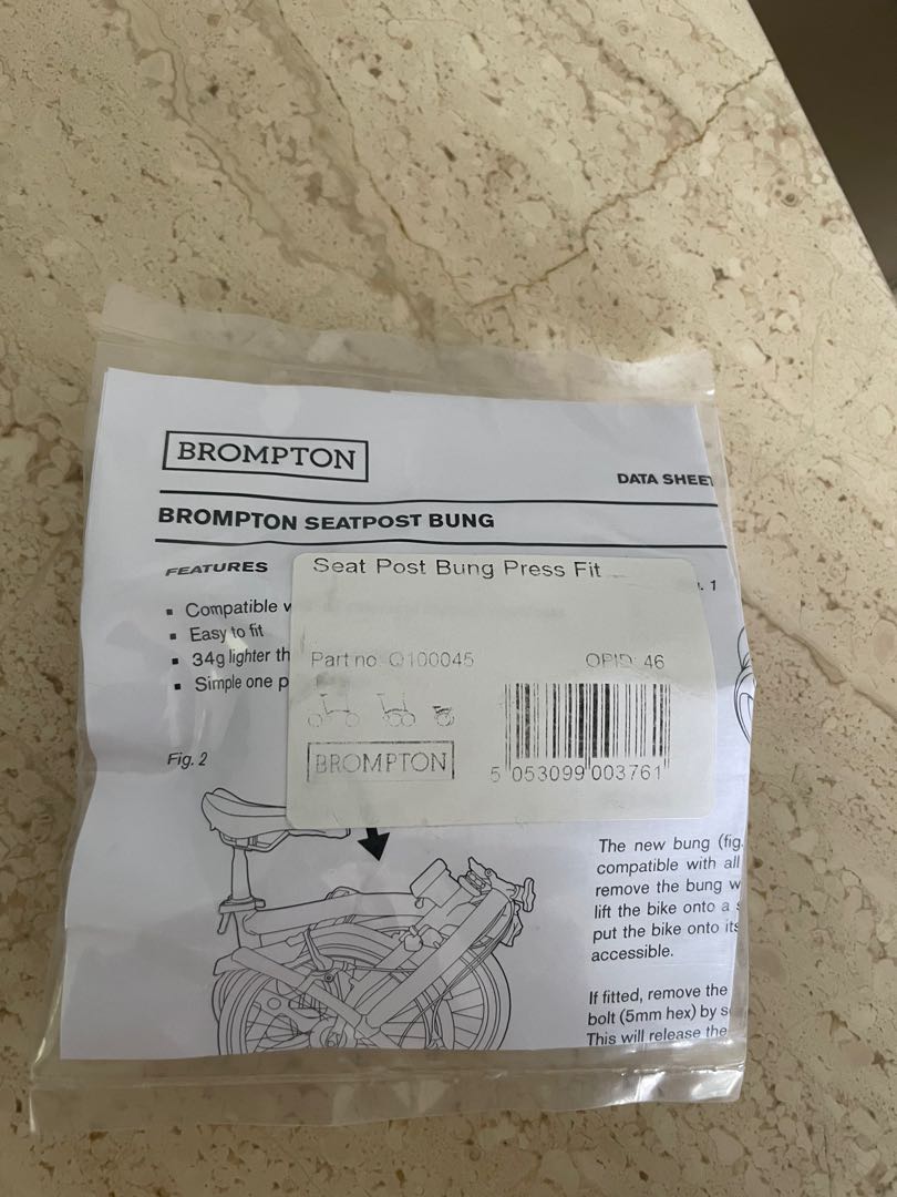 Original in package Brompton seatpost 