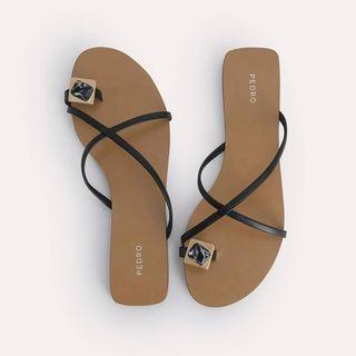 PEDRO Marbled Toe Loop Sandals