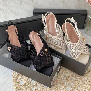 PEDRO Mesh Slingback Flats