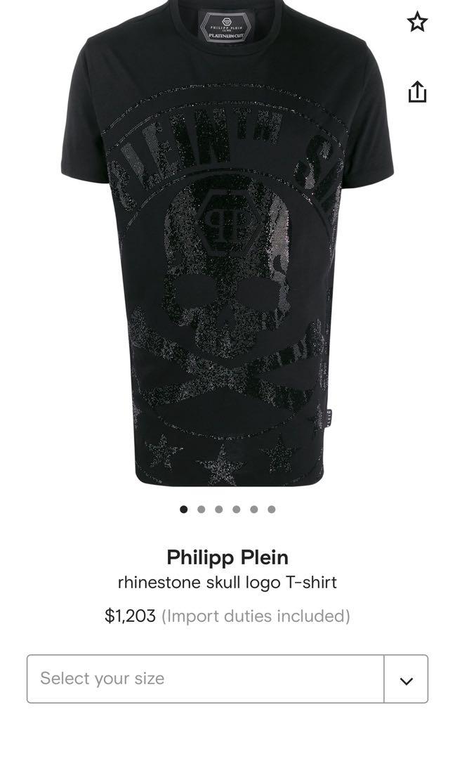 philipp plein rhinestone t shirts