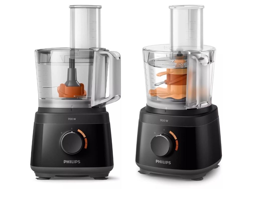 Philips Compact Food Processor with 2 in 1 disc (700W) HR7320, TV