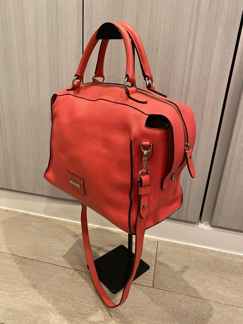 Pink Fino Leather bag (Category: Luxury Bags & Wallets) located in Pasig City. Submitted by closetqueen8888 (Listing ID 1104429419, Image 2). Description: Pink Fino leather bag with long strap Genuine leather Pre loved Price: 8k + SF.