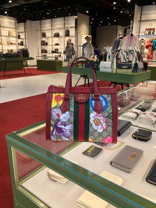Gucci ophidia flora tote on sale