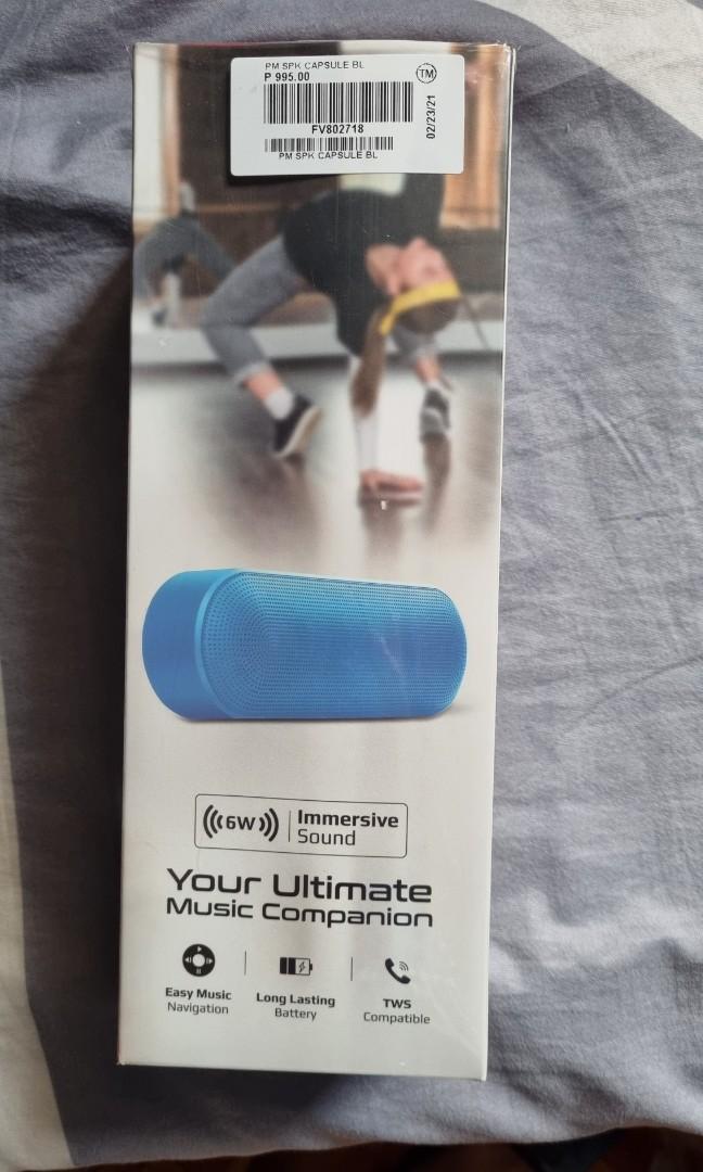 Promate Bluetooth Speaker (Category: Soundbars, Speakers & Amplifiers) located in Marikina City. Submitted by pngllo (Listing ID 1104345395, Image 2). Description: unsealed to test but never used PAYP: BDO/Gcash.