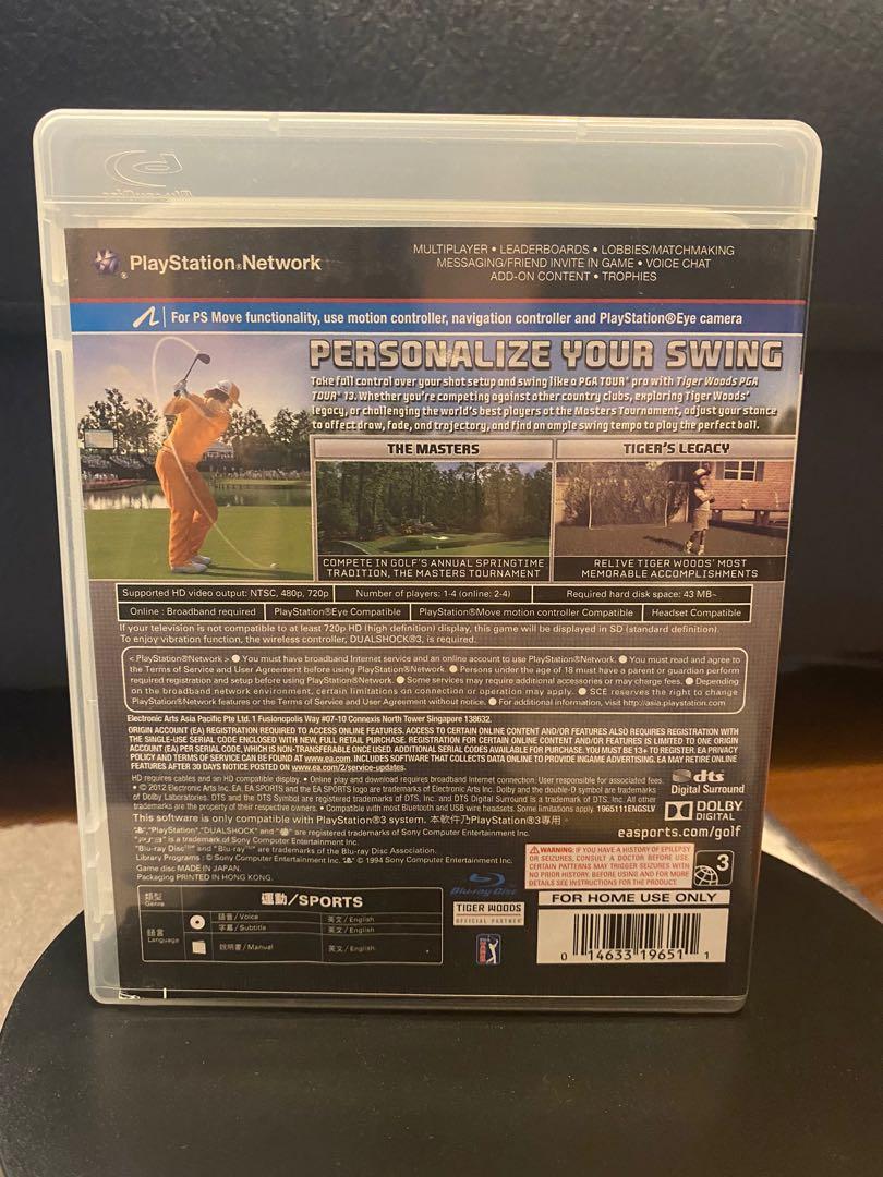 PS3 Tiger Woods PGA Tour 13 game, 電子遊戲, 電子遊戲, PlayStation