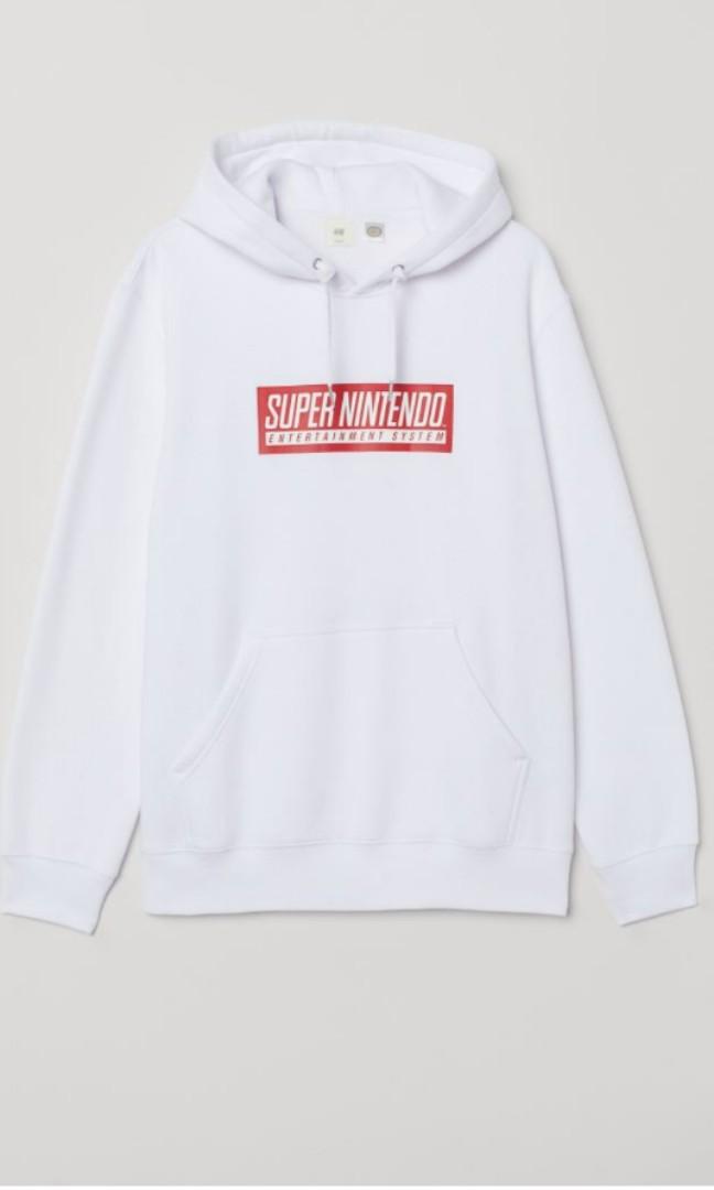 Rare super nintendo white hoodie Men s Fashion Coats Jackets