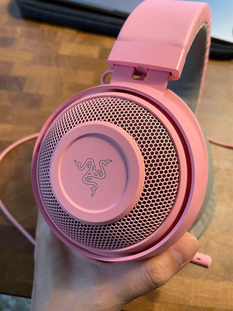 Razer Kraken Headset Pink Audio Headphones Headsets on Carousell