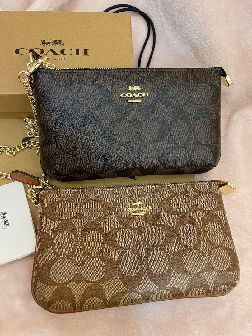 Ready stock original Coach Large Wristlet 88035 monogram Luxury
