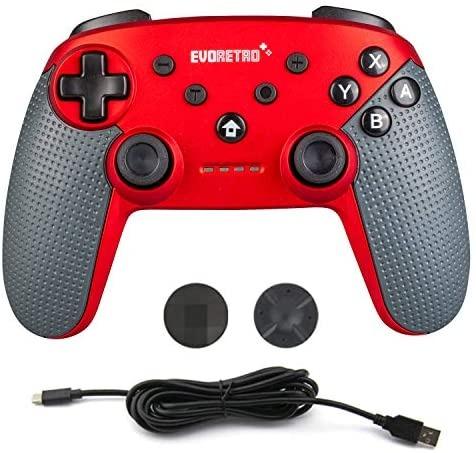 Sale on EVORETRO Wireless Bluetooth Nintendo Switch Controller Pro Perfect for Switch Gamecube Games Gamepad Remote with Gyro Axis Turbo Buttons