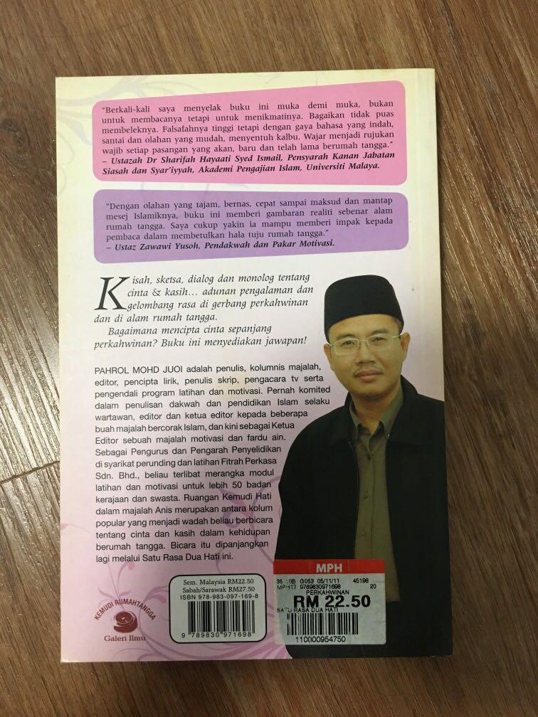 Satu Rasa Dua Hati Mencipta Cinta Sepanjang Perkahwinan Hobbies Toys Books Magazines Religion Books On Carousell