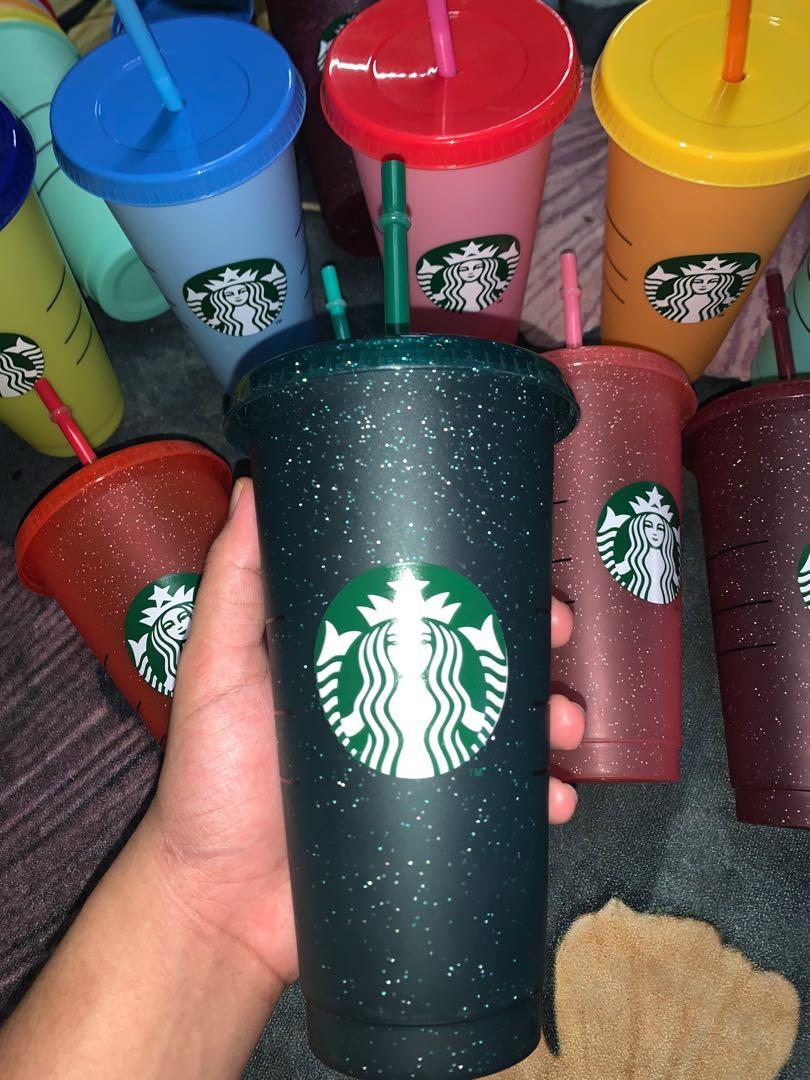 Starbucks Tumblr Glitter, Kitchen & Appliances on Carousell