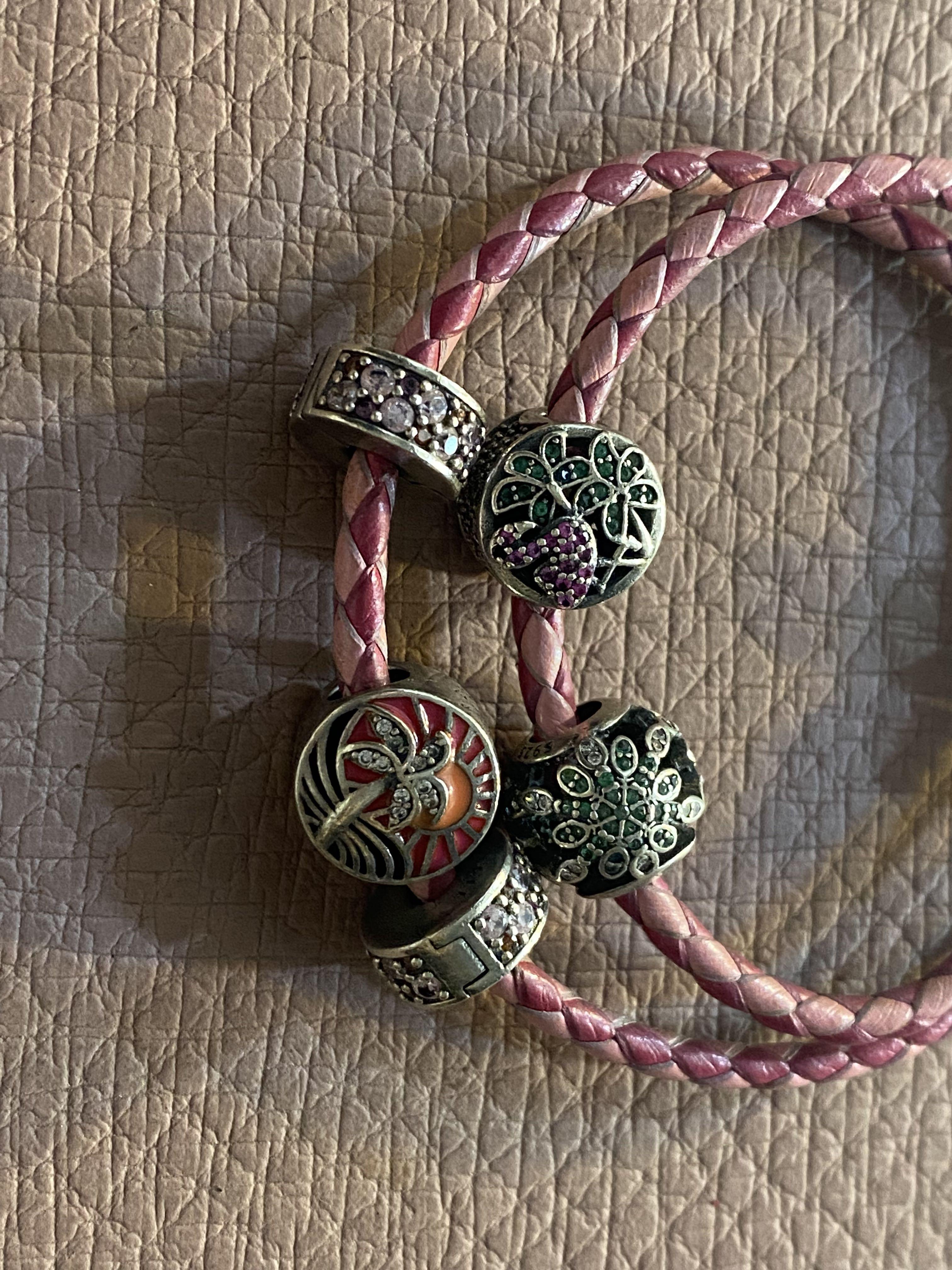 Sterling Silver Leather Bracelet (Category: Bracelets) located in Malolos. Submitted by keepitluxe (Listing ID 1104433548, Image 2). Description: .
