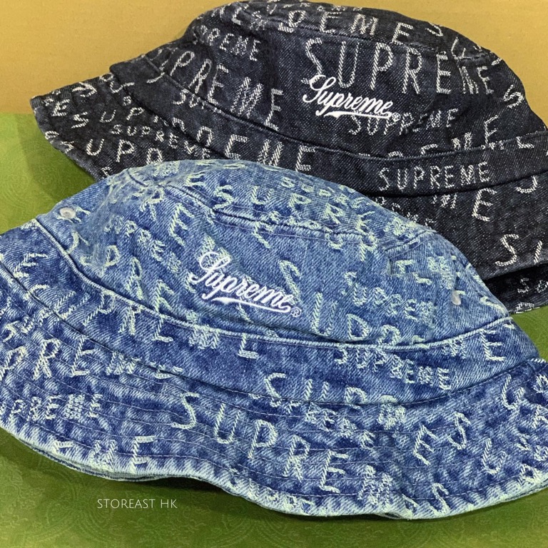 Supreme Warp Jacquard Logos Denim Crusher (2Colors) 可用消費劵, 女