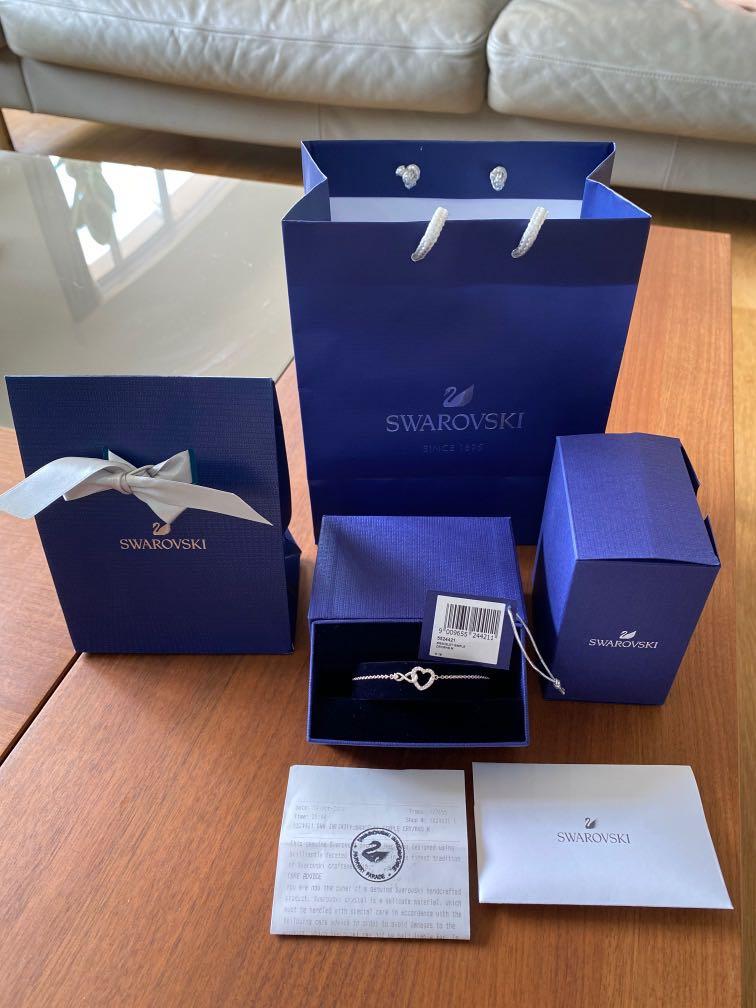 Swarovski infinity heart bracelet