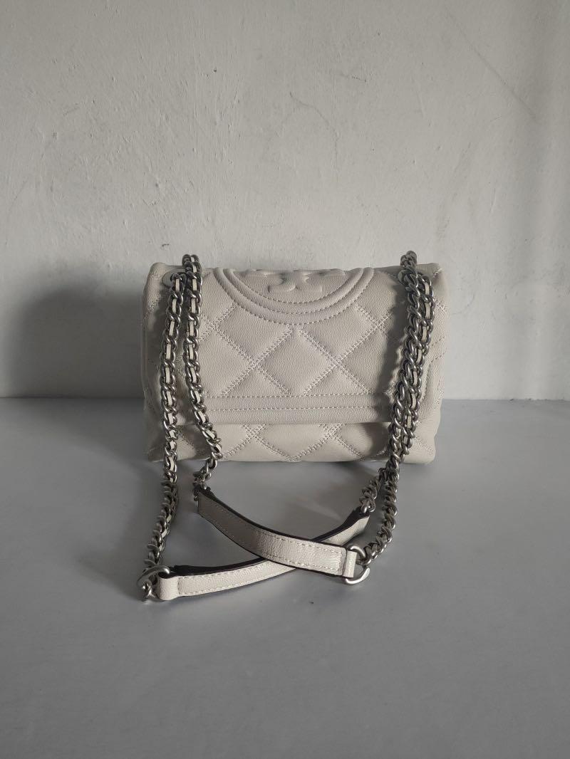 Tory burch fleming distressed leather tote deals