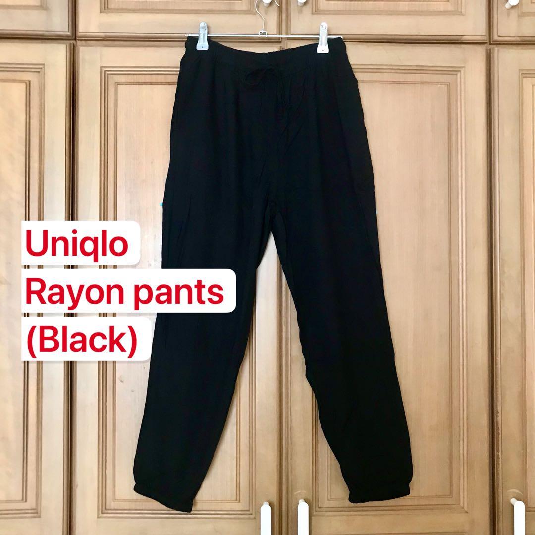 NEW] Uniqlo Black Work Pants, Women's Fashion, Bottoms, Jeans & Leggings on  Carousell