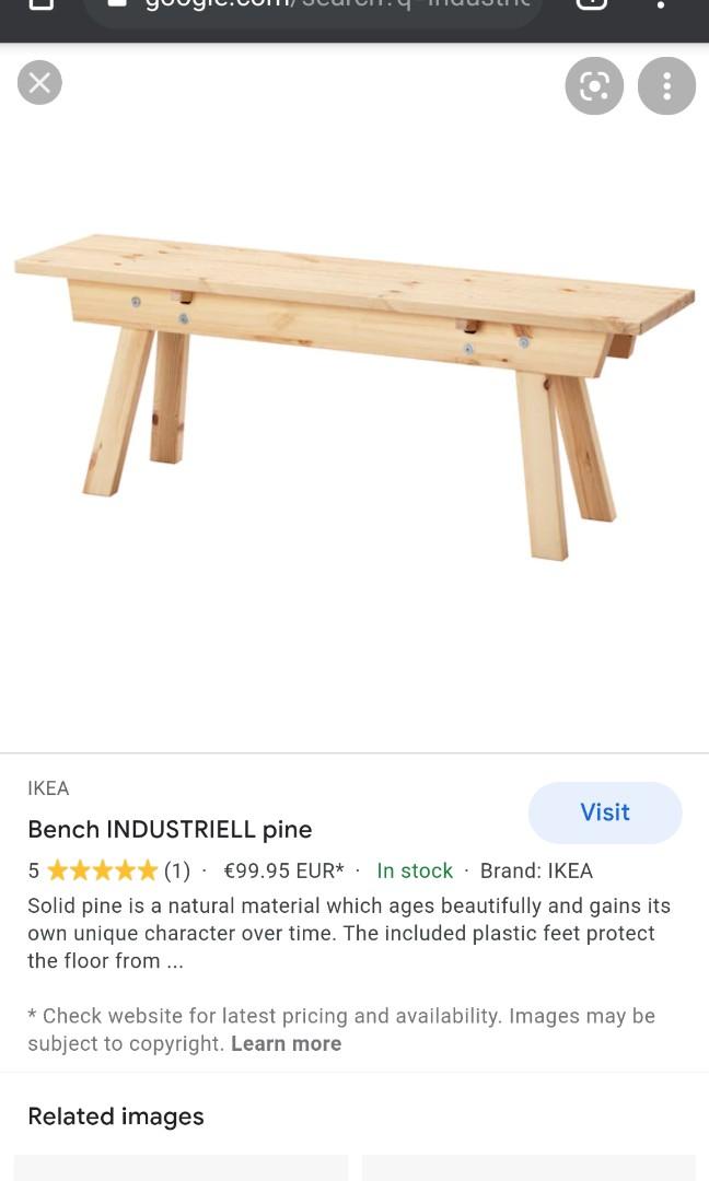 Wooden Bench IKEA INDUSTRIELL