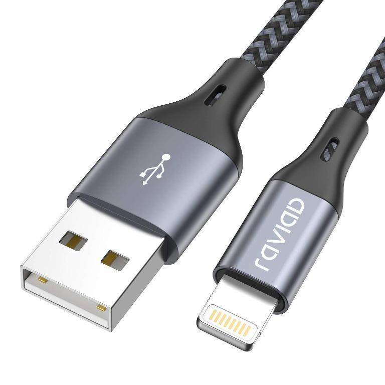 X3269 Iphone Charger Cable Raviad 6ft 1 8m Mfi Certified Lightning Cable Nylon Braided Charger Lead