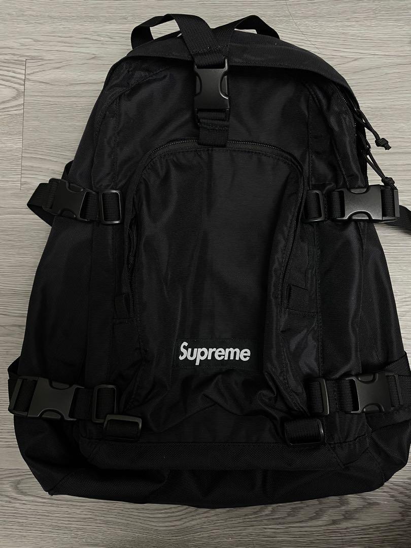 19FW Supreme Backpack Black, 男裝, 袋, 腰袋、手提袋、小袋- Carousell