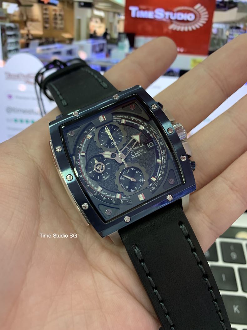 PM FOR BETTER PRICE Alexandre Christie Metallic Blue Silver 6376MCLTUBU