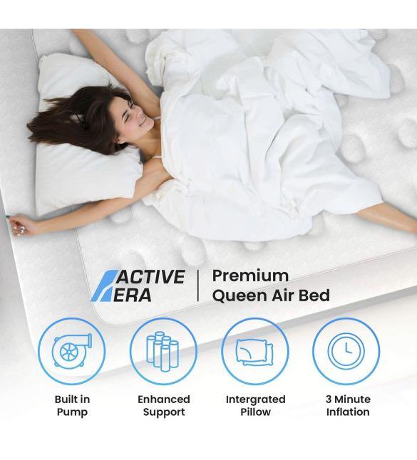 Active Era Premium King Size Air Bed with a Builtin Electric Pump and