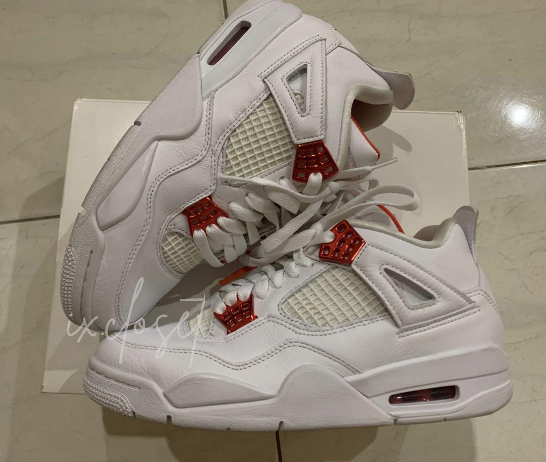 Air Jordan 4 Retro 'Orange Metallic', Men's Fashion, Footwear, Sneakers on  Carousell