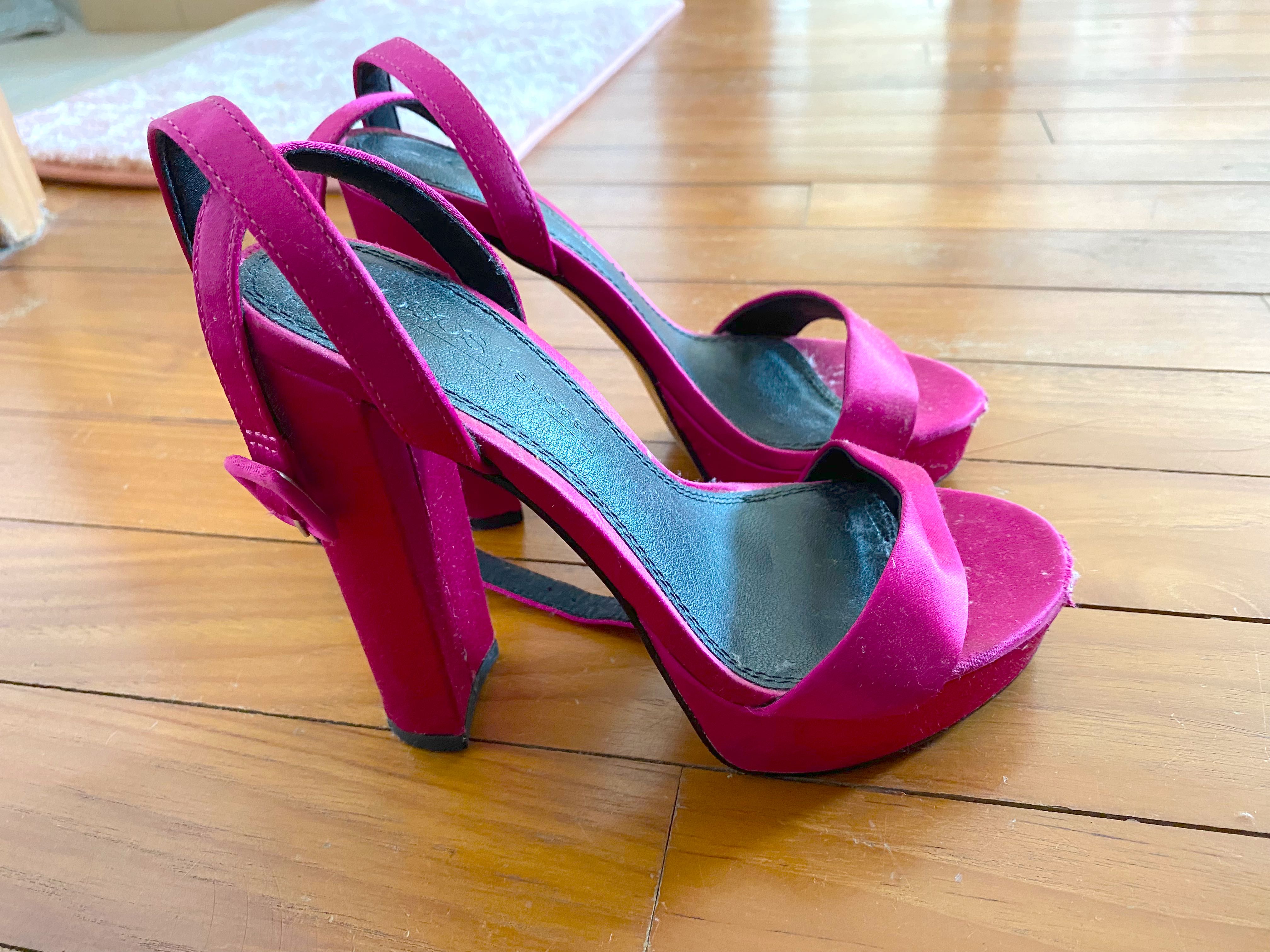 Jessica Simpson Mylo Magenta Kid Suede Platform Heels, 8.5M | eBay