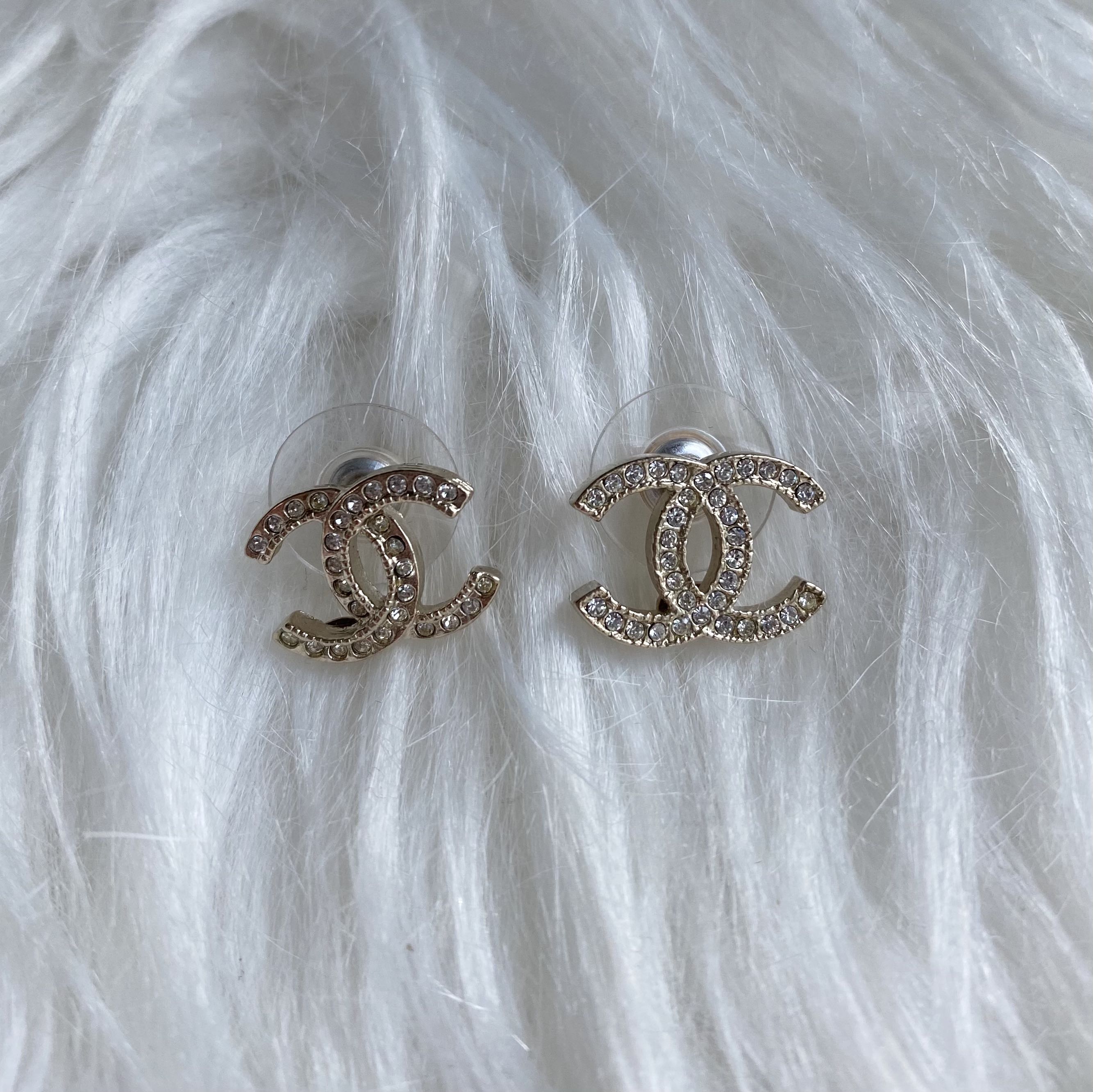 Chanel classic new arrivals stud earrings