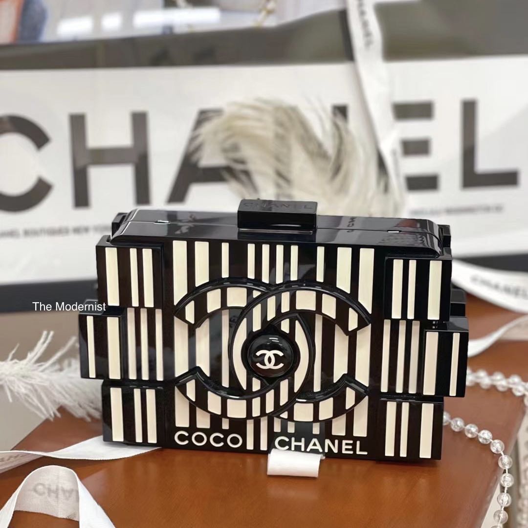 Authentic Chanel Plexiglass Lego Brick Clutch Bag, Luxury, Bags & Wallets  on Carousell