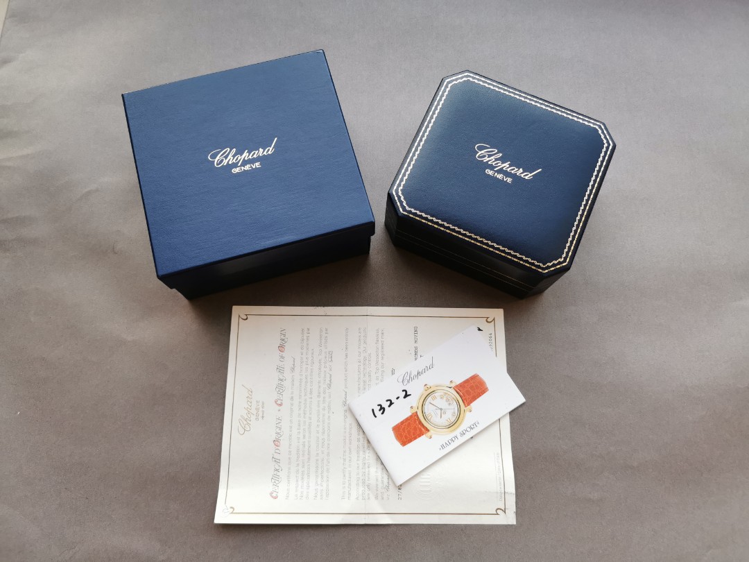 Authentic CHOPARD Complete set Watch Box Men s Fashion Watches Accessories Watches on Carousell