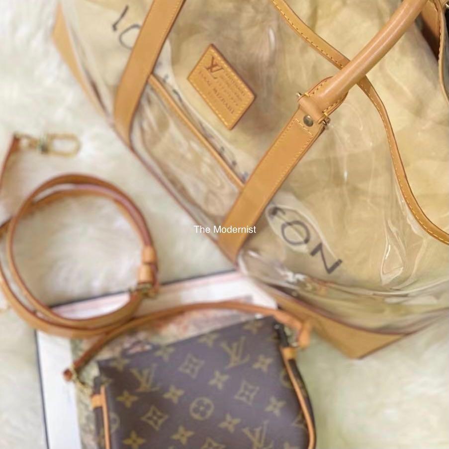 LOUIS VUITTON Isaac Mizrahi limited edition bag Brown Plastic ref