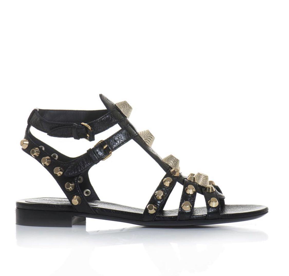 Balenciaga Arena Studded Leather Sandals in Blue  Lyst UK