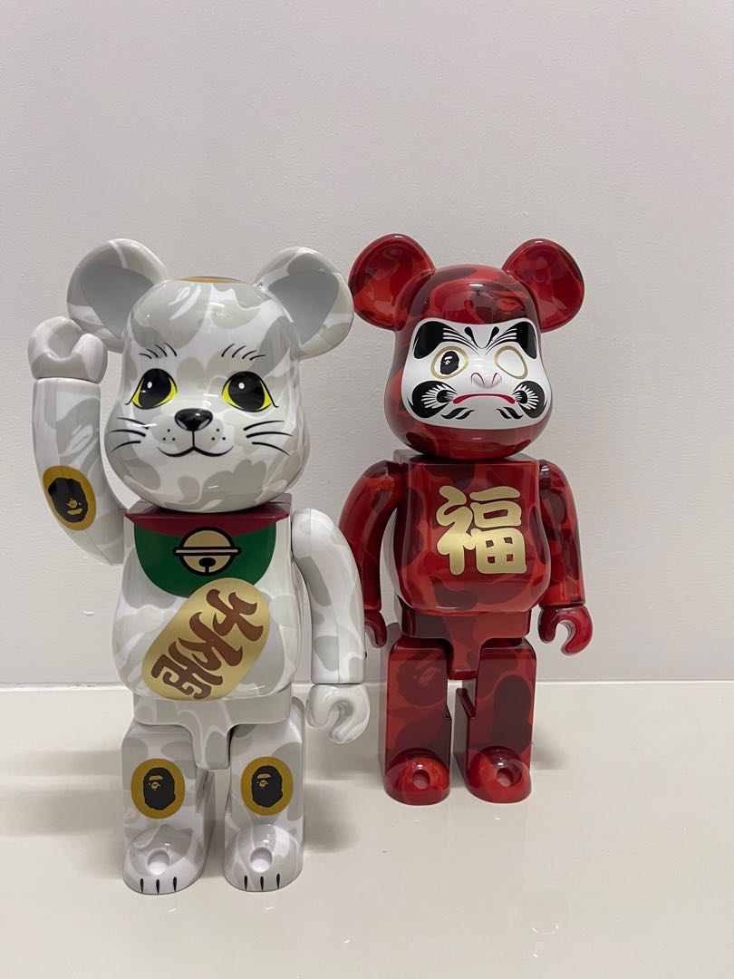 Medicom Toy BEARBRICK BAPE Maneko Neko And Daruma Set 100% And 400%  Available For Immediate Sale At Sotheby's
