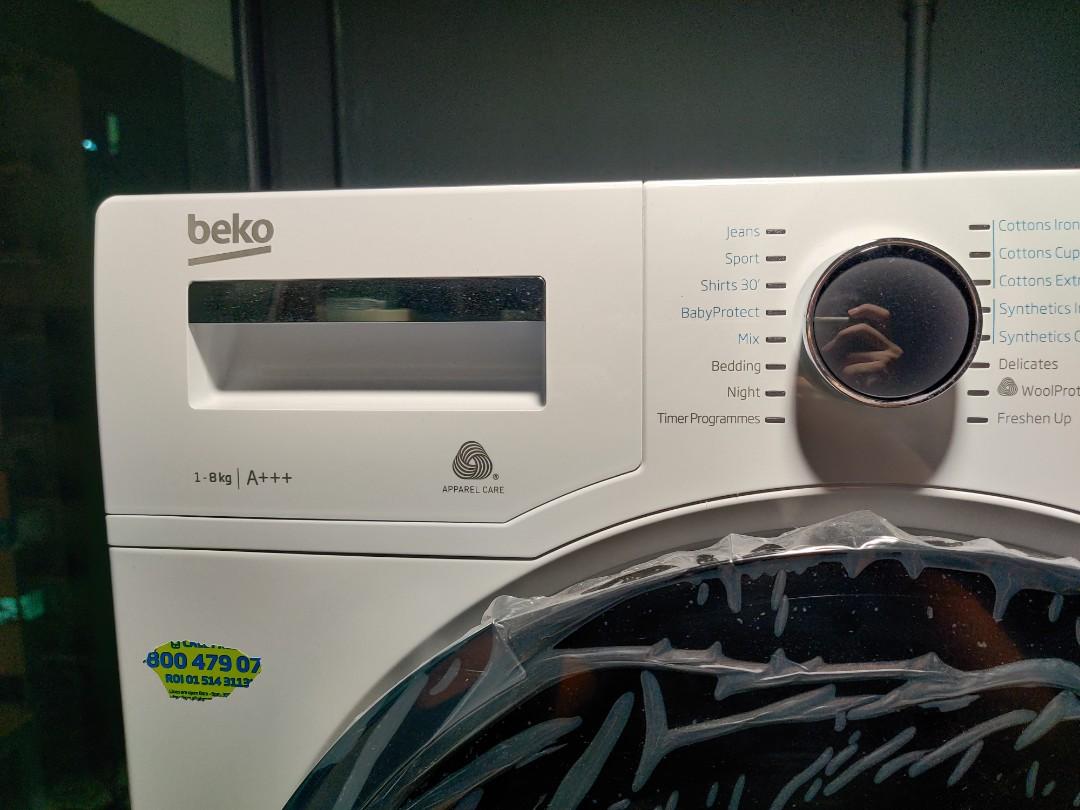 Beko washer and dryer + stacking kit, TV & Home Appliances, Washing
