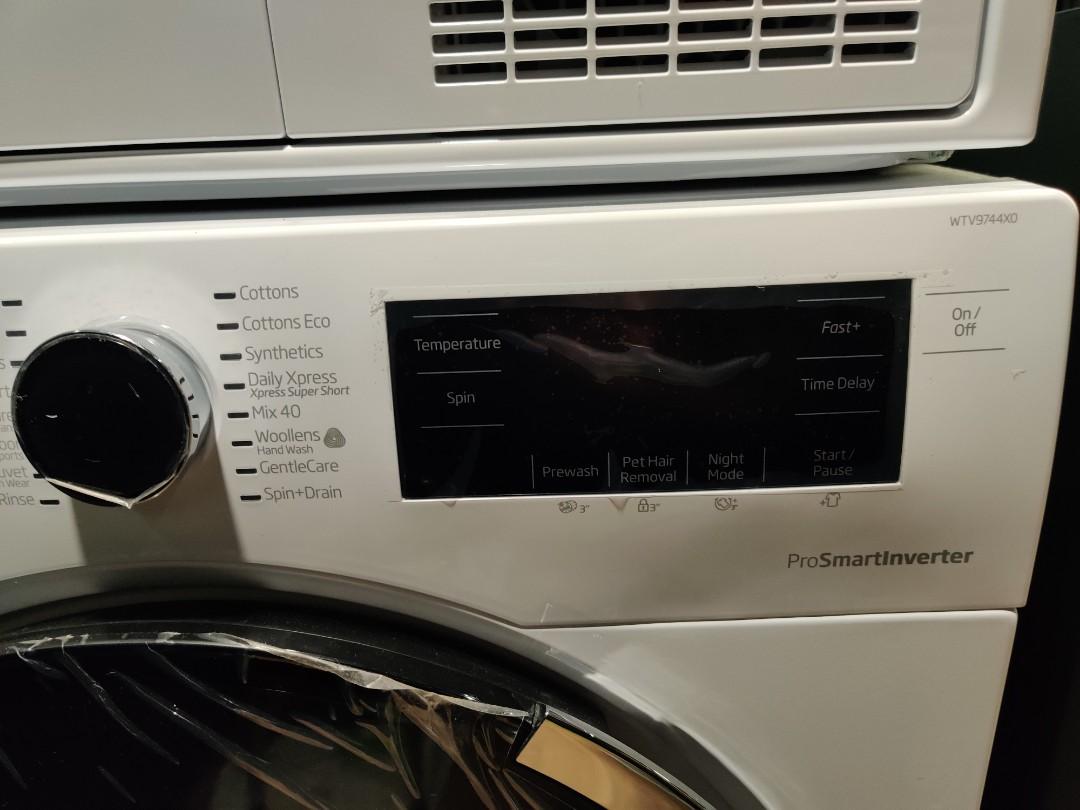 Beko washer and dryer + stacking kit, TV & Home Appliances, Washing