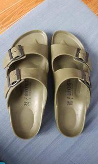 Original Birkenstock army green sandals