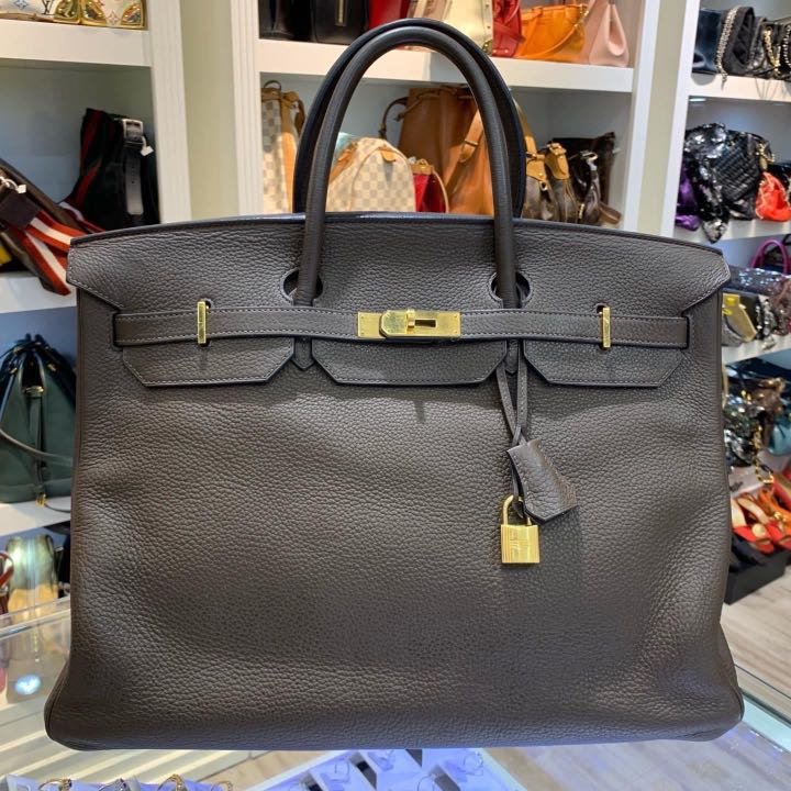 LIKE NEW Birkin 40 Black phw togo, Luxury, Bags & Wallets on Carousell