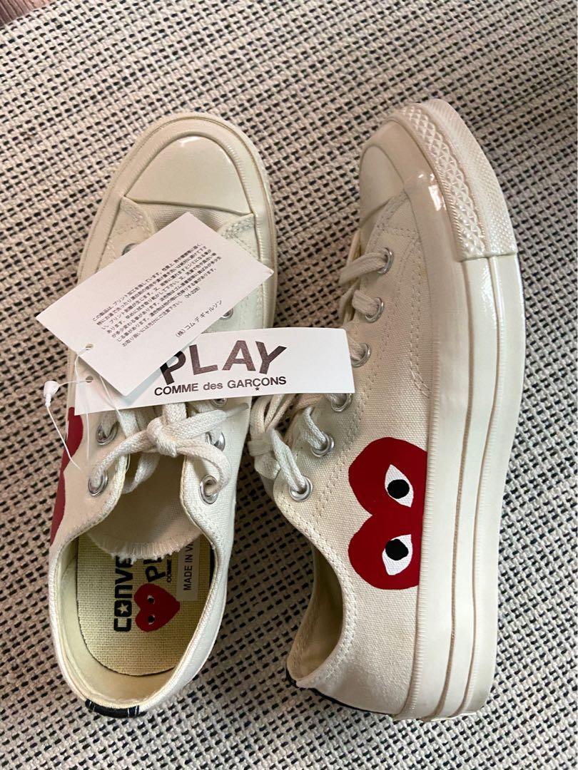Cdg converse low discount white