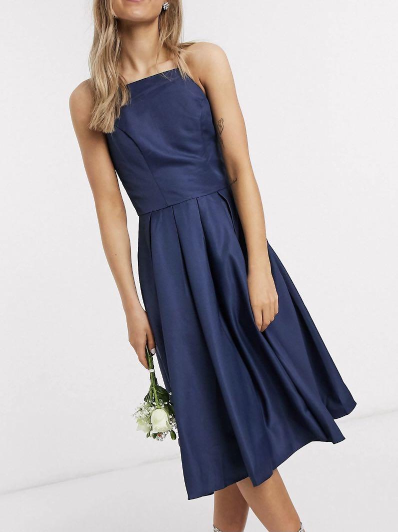 BNWT Chi Chi London Cassandra Dress in Navy