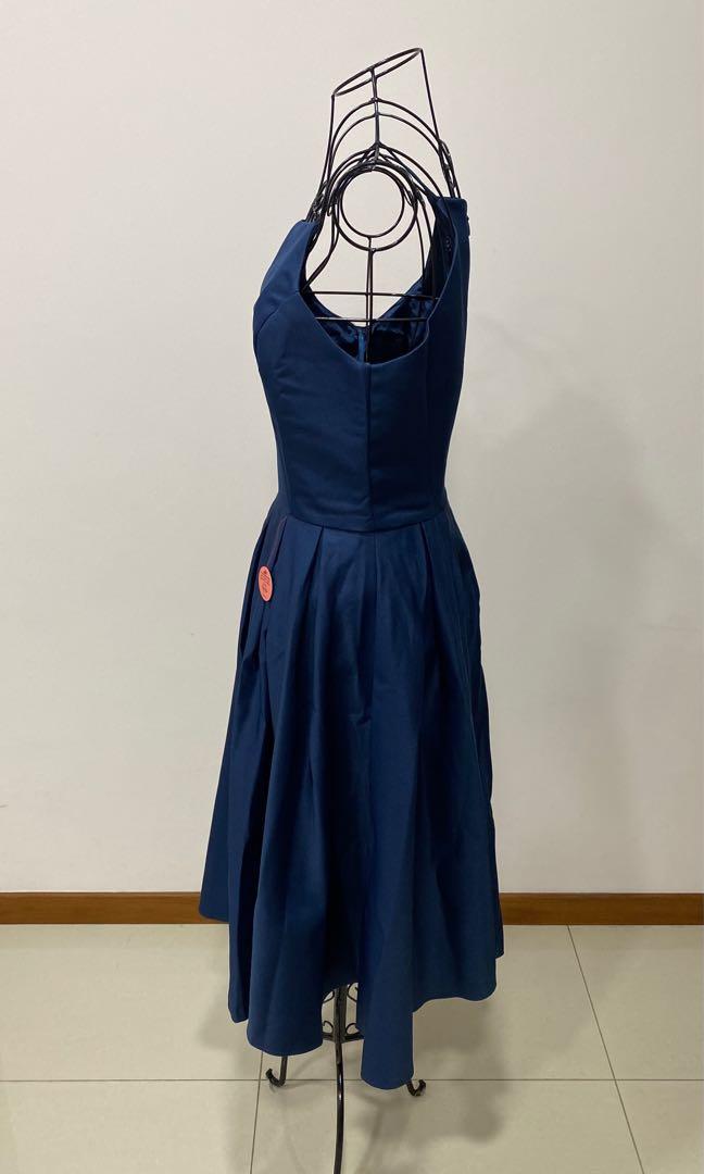 BNWT Chi Chi London Cassandra Dress in Navy