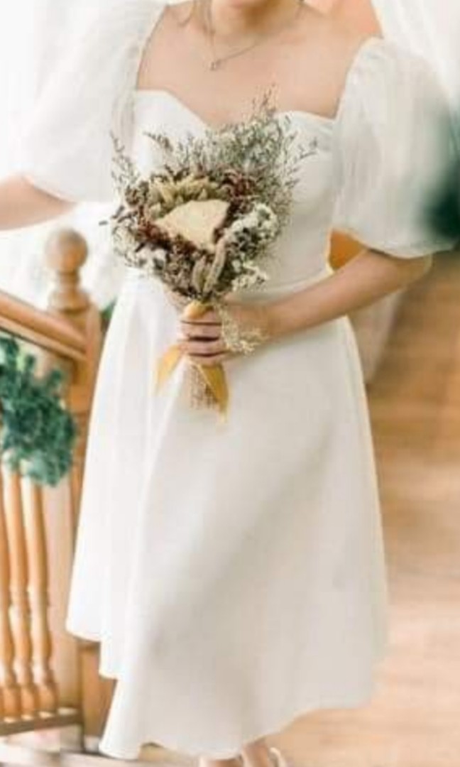 Civil Wedding Dress- Used Once(07/2021 ...