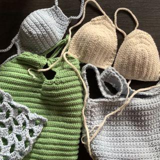 Custom Crochet Comissions (Top, Mask, Bandana, Bikini, Coaster, Bracelet)