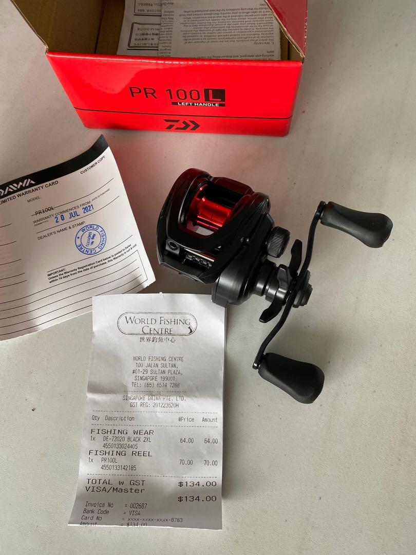 Daiwa Pr100 Left Handle Reel Sports Equipment Fishing On Carousell