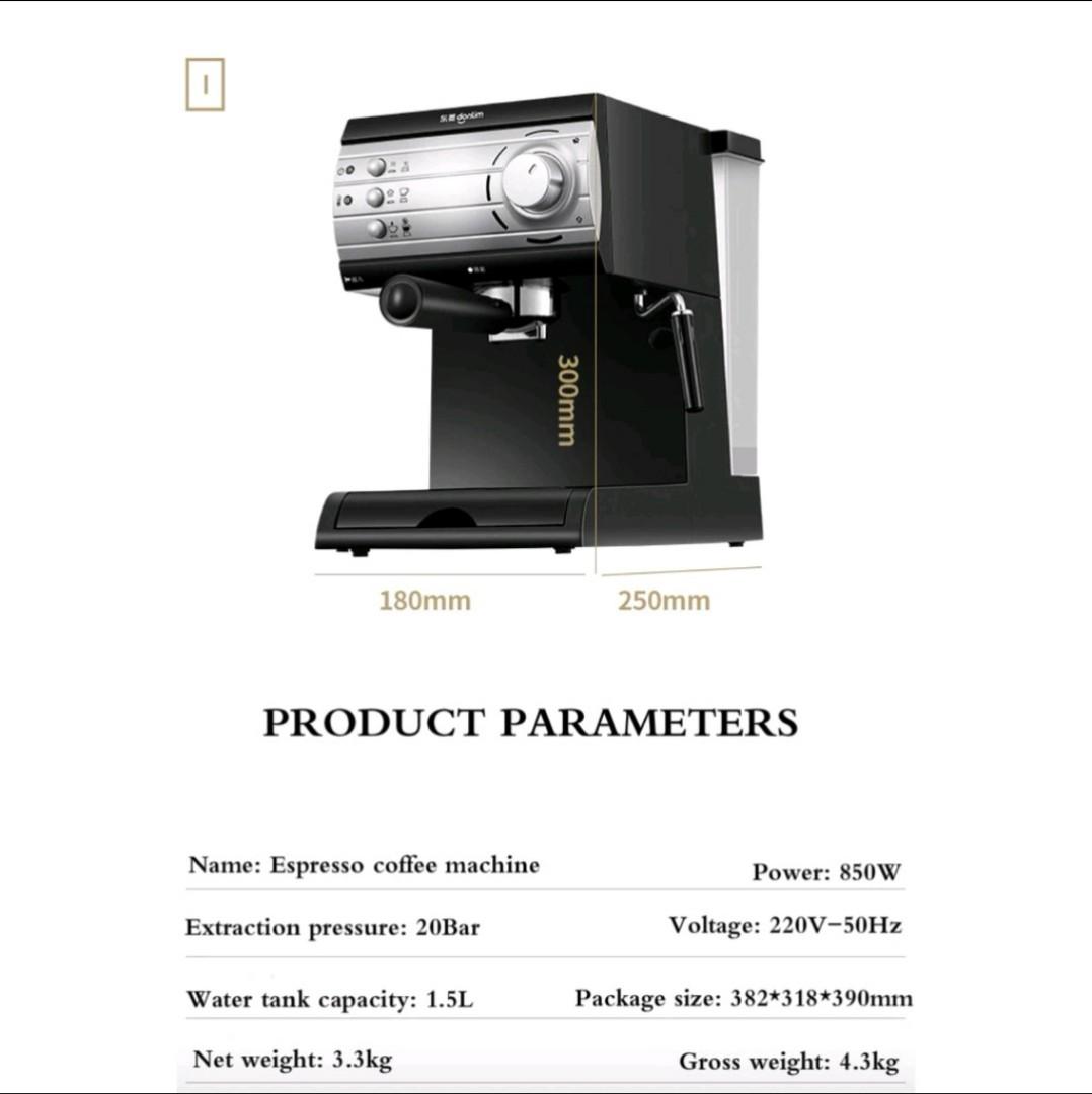 Donlim DLKF6001 Coffee Machine + FREE Grinder!, TV & Home Appliances