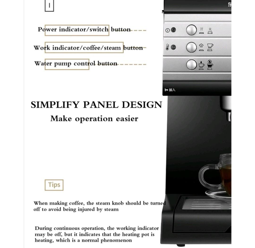 Donlim DLKF6001 Coffee Machine + FREE Grinder!, TV & Home Appliances